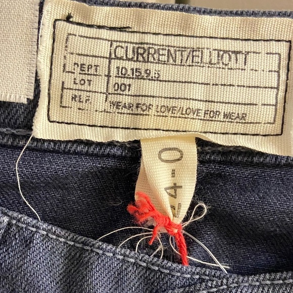 Current Elliott the stiletto grey leopard print skinny jeans Sz 24 Women NWT - Picture 7 of 9